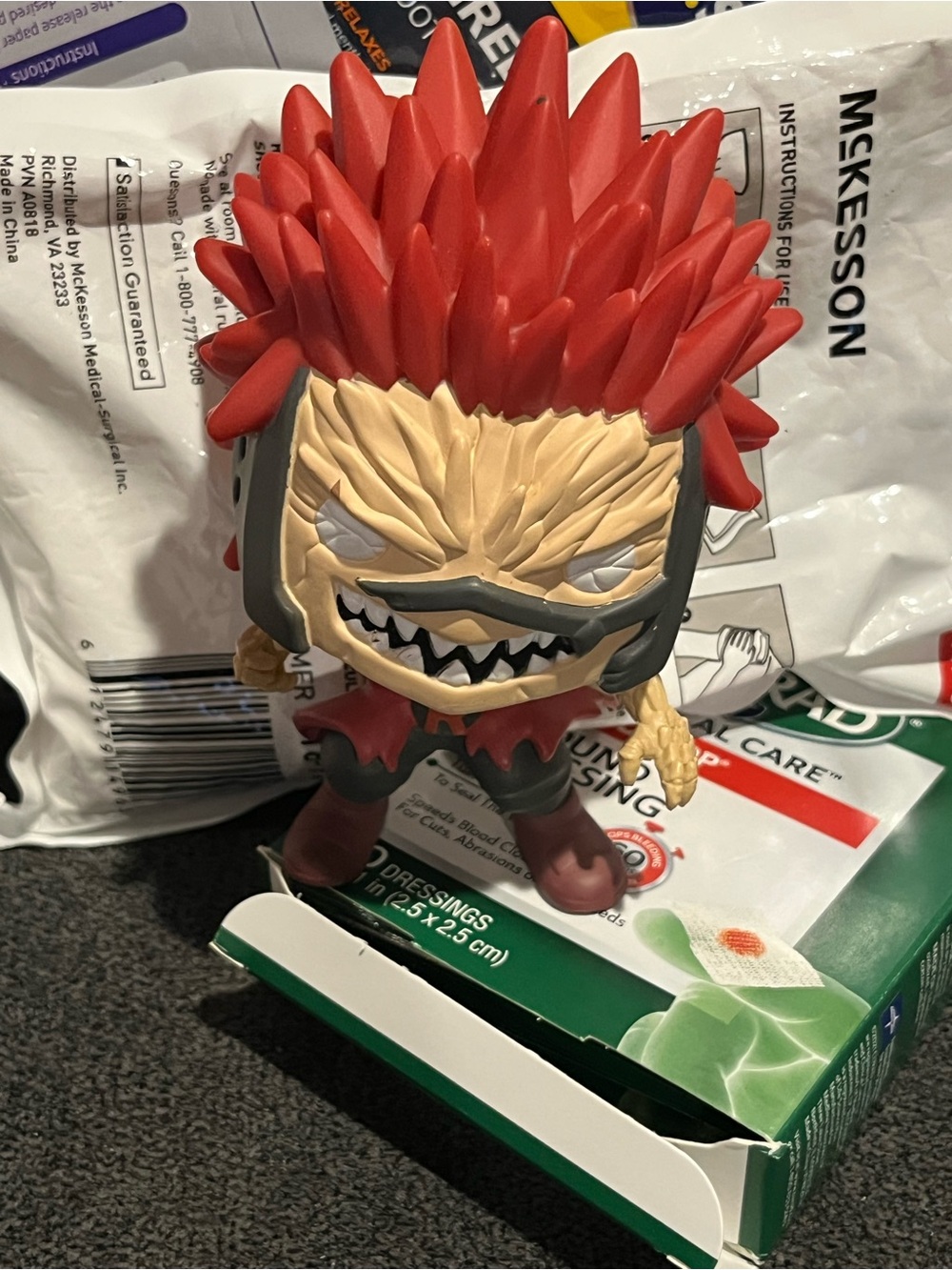 Red Spiky Vinyl Figure Collectible - Brand: